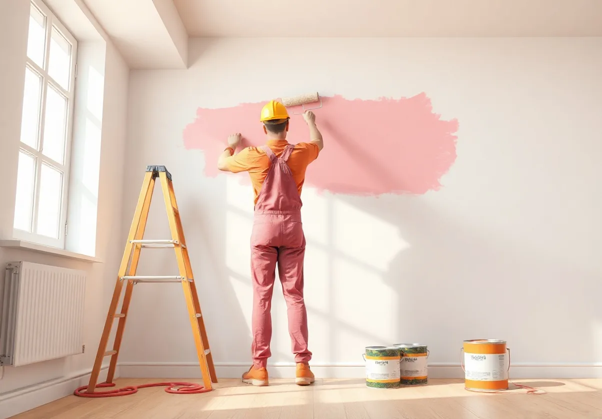 Peintre Sainte-Luce-sur-Loire 44980 en intervention sur un chantier